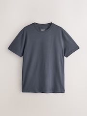 Black/White/Grey/Slate Grey/Stone/Brown Slim Fit Essential Cotton T-Shirts 6 Pack - Image 13 of 15