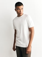 Black/White/Grey/Slate Grey/Stone/Brown Slim Fit Essential Cotton T-Shirts 6 Pack - Image 6 of 15