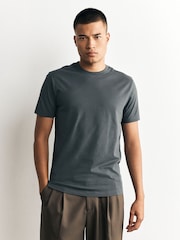Black/White/Grey/Slate Grey/Stone/Brown Slim Fit Essential Cotton T-Shirts 6 Pack - Image 7 of 15