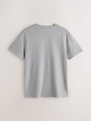 Black/White/Grey/Slate Grey/Stone/Brown Slim Fit Essential Cotton T-Shirts 6 Pack - Image 8 of 15