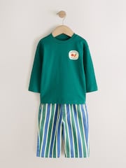 Teal Blue Long Sleeve Top and Trousers Set (3mths-7yrs) - Image 1 of 5