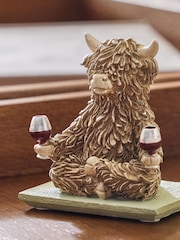 Brown Hamish The Highland Cow Yoga Zen Pose - Image 2 of 3