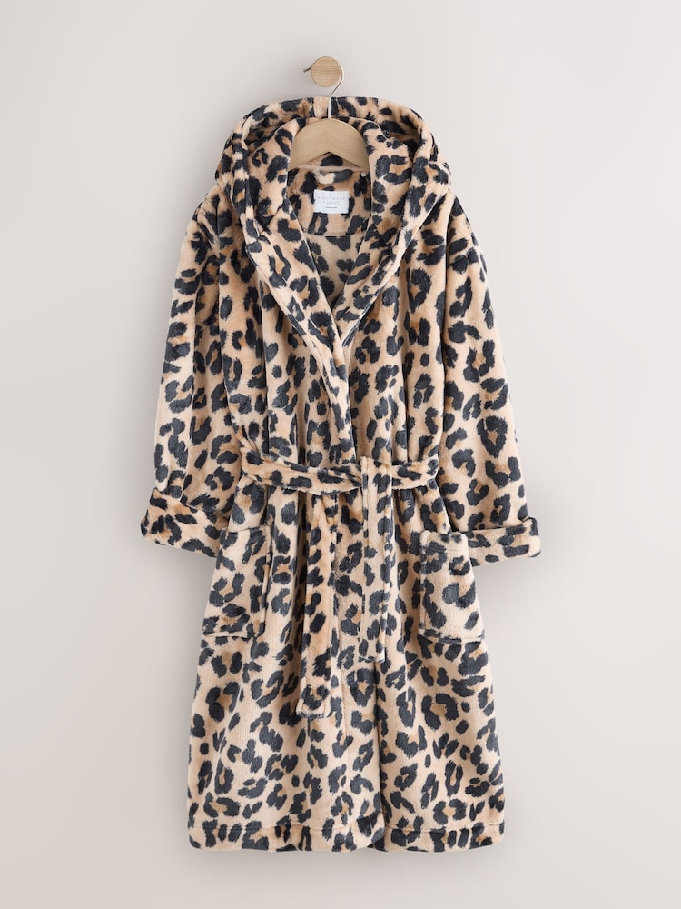 Animal Print Long Dressing Gown (7-16yrs) - Image 1 of 4