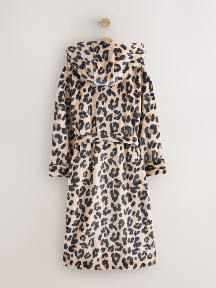Animal Print Long Dressing Gown (7-16yrs) - Image 2 of 4