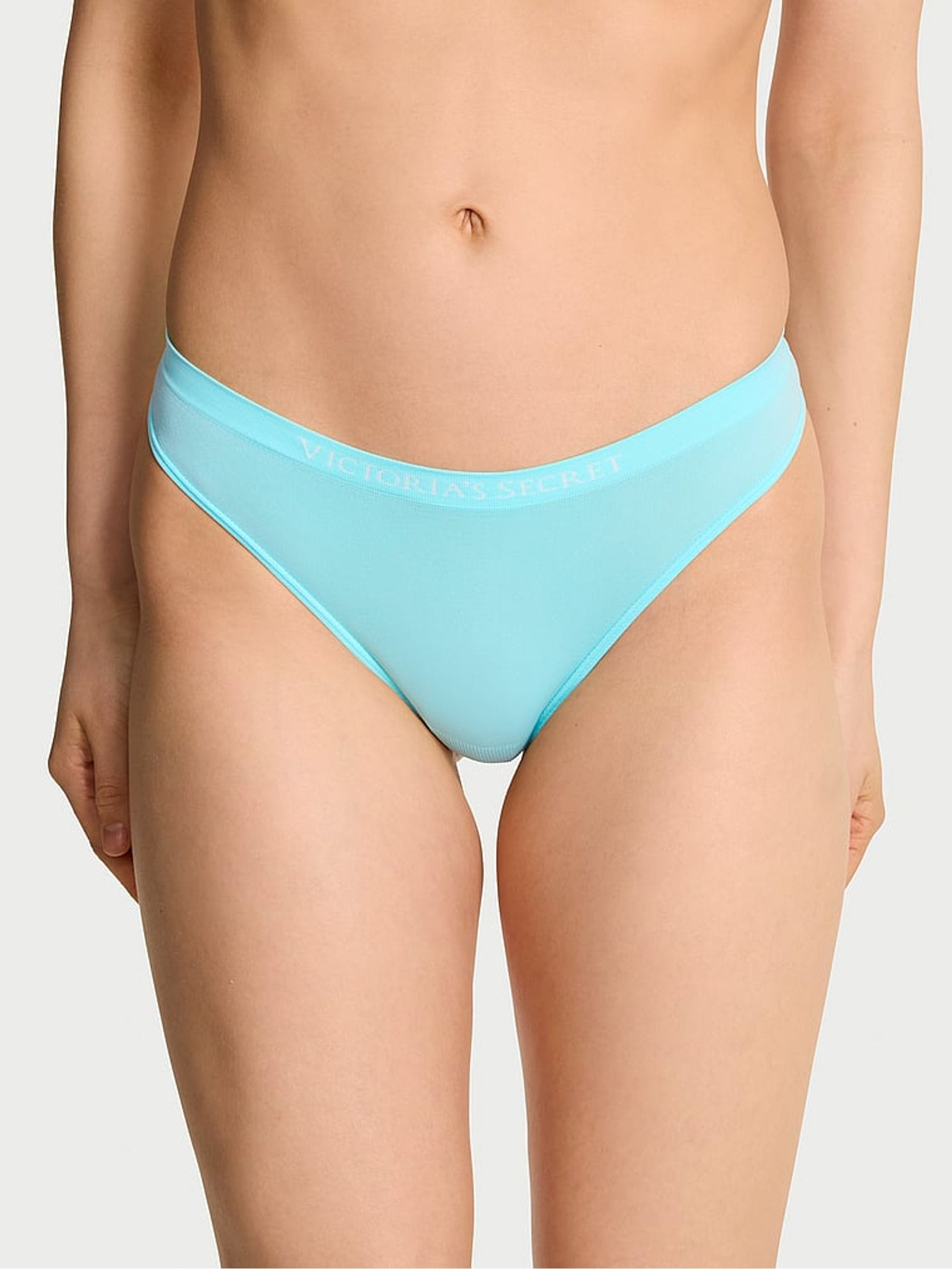 Victoria's Secret Pure Aqua Blue Thong Knickers