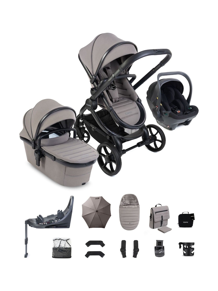 iCandy Grey Peach 8 Complete Bundle with Cocoon 360 and Base - Image 1 of 6