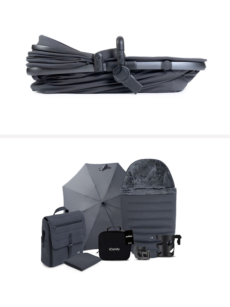 iCandy Grey Peach 8 Travel System Bundle with Cocoon 360 & Base - Image 5 of 5