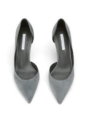 Tony Bianco Grey Suede Paris Court Shoes - Image 3 of 4