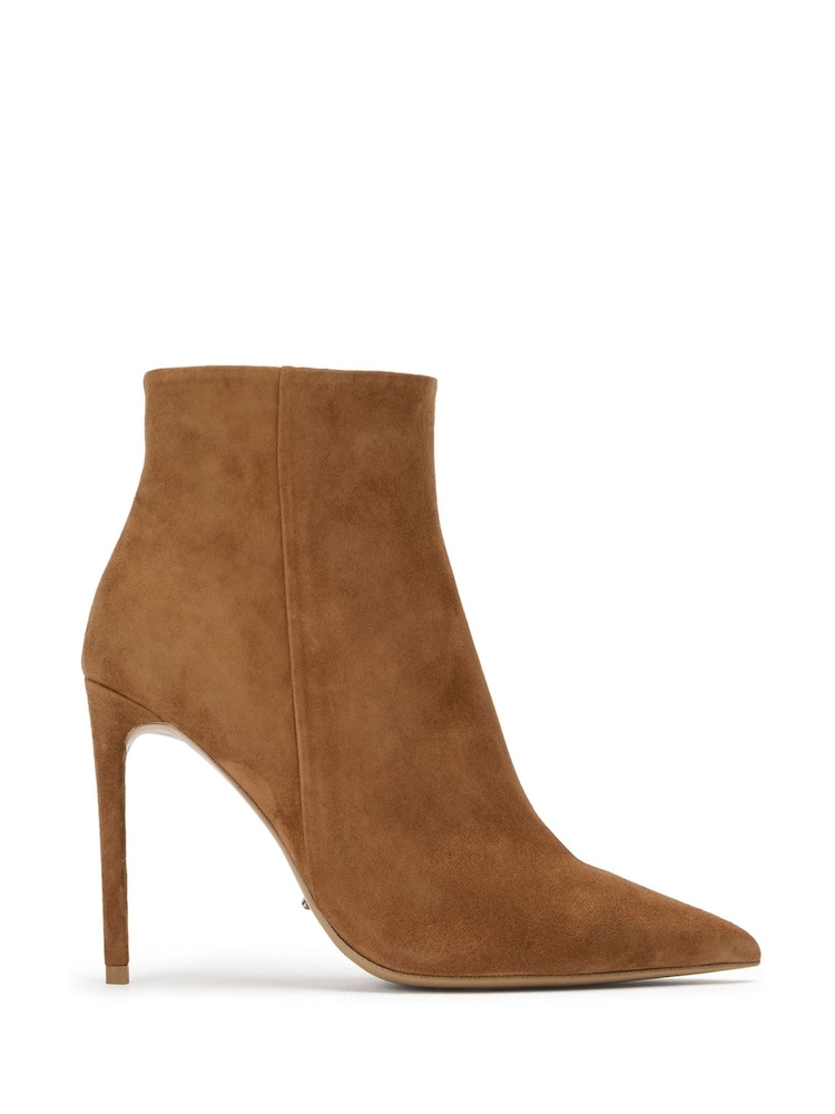 Tony Bianco Brown Suede Amar Stiletto Ankle Boots - Image 2 of 5 Tony Bianco Brown Suede Amar Stiletto Ankle Boots - Image 2 of 5