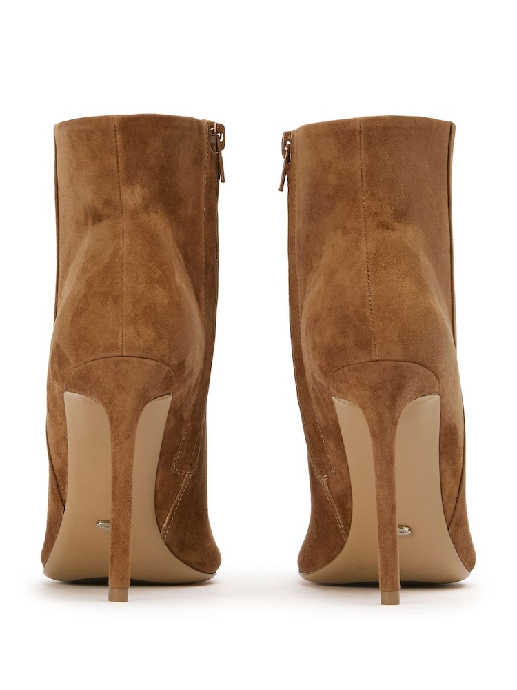 Tony Bianco Brown Suede Amar Stiletto Ankle Boots - Image 5 of 5 Tony Bianco Brown Suede Amar Stiletto Ankle Boots - Image 5 of 5