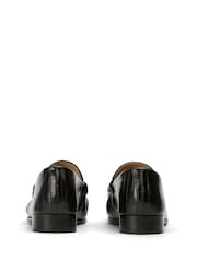 Tony Bianco Black Leather Gomez Square Toe Loafers - Image 4 of 5