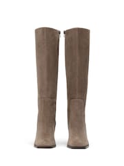 Tony Bianco Brown Suede Rinetta Point Toe Tall Boots - Image 4 of 5