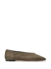 Tony Bianco Grey Suede Bianca Ballet Flat - Image 2 of 5