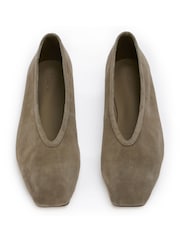 Tony Bianco Grey Suede Bianca Ballet Flat - Image 4 of 5
