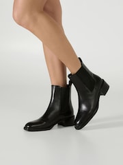 Tony Bianco Black Leather Jazlyn Chelsea Boots - Image 1 of 4