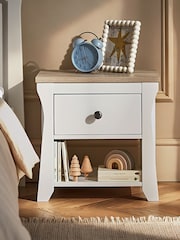 Cuddleco White Clara Bedside Table - Image 1 of 4