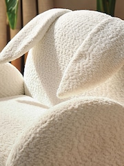 Cuddleco White Etta Bunny Kids Chair - Image 3 of 6