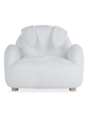 Cuddleco White Etta Bunny Kids Chair - Image 4 of 6