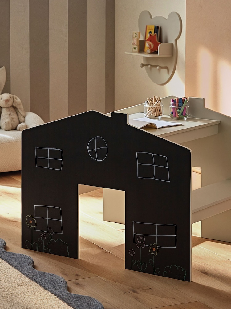 Cuddleco Natural House Desk for 2 with Benches - Image 1 of 6 Cuddleco Natural House Desk for 2 with Benches - Image 1 of 6