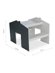 Cuddleco Natural House Desk for 2 with Benches - Image 3 of 6