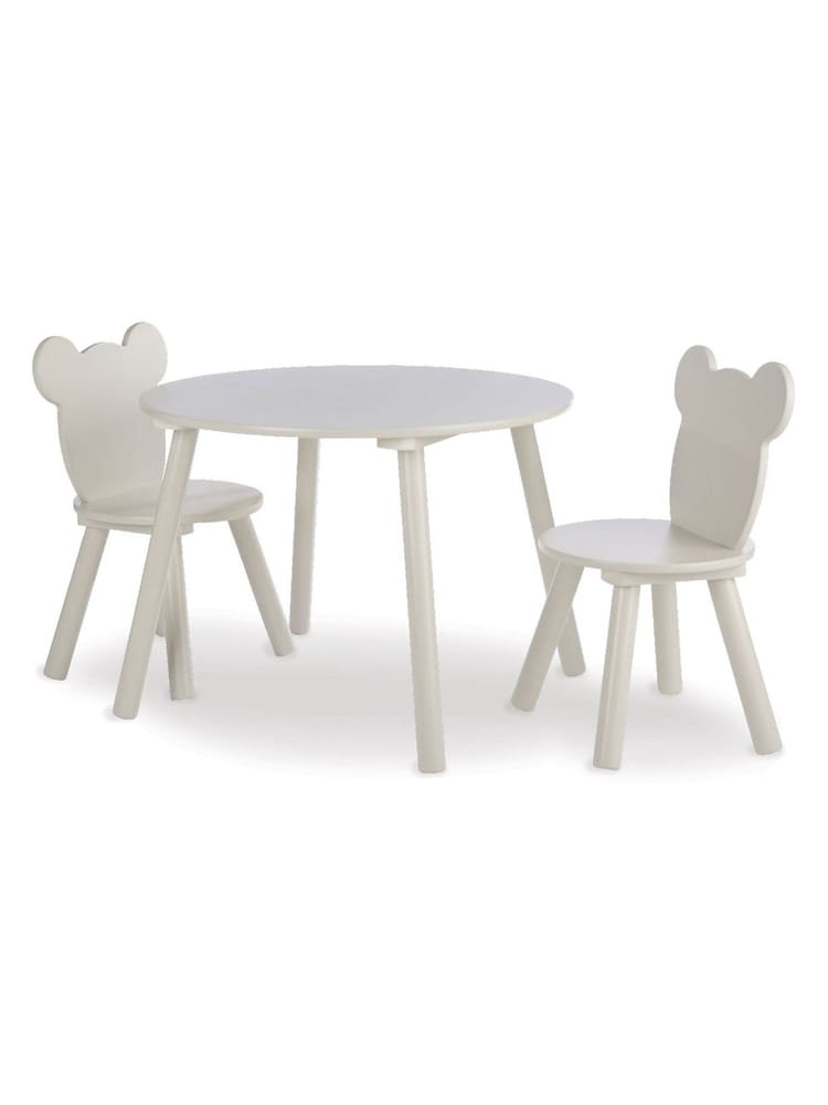 Cuddleco Natural Bear Play Table with 2 Chairs - Image 2 of 6