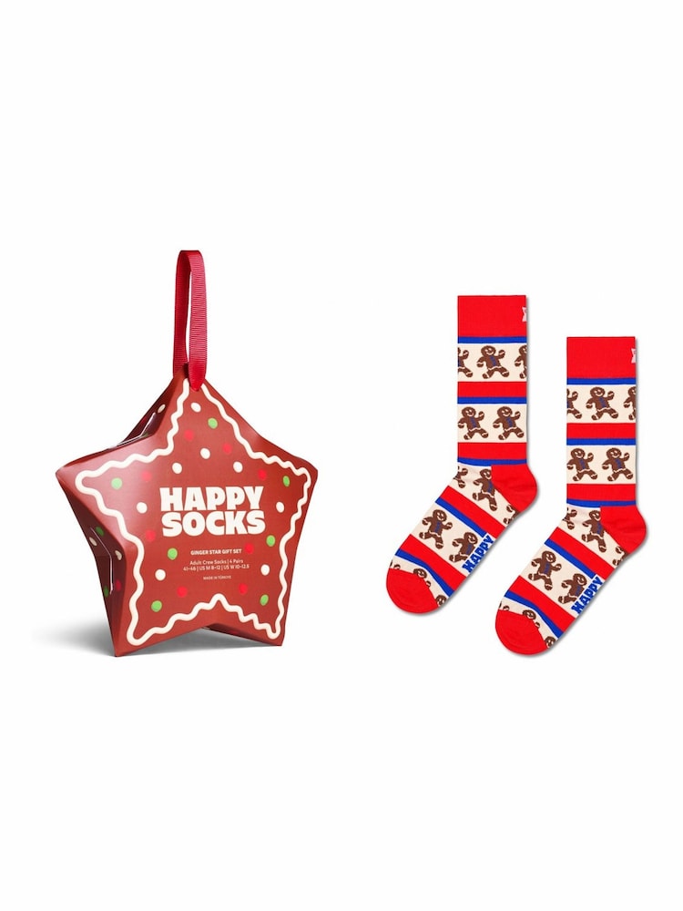 Happy Socks Ginger Star Sock Gift Set - 3şəkildən 1 şəkil