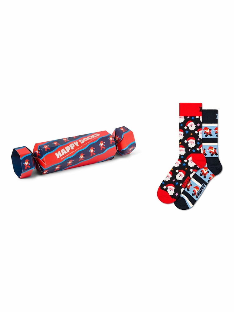 Happy Socks Merry Cracker Gift Set Socks 2 Pack - 4şəkildən 1 şəkil