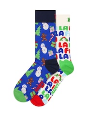 Happy Socks Holiday Cookies Socks Gift Set 2 Pack - Larawan 5 ng 5