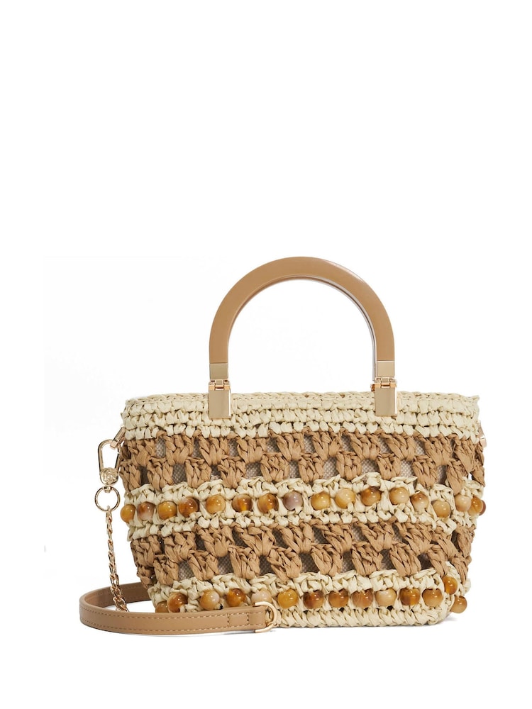Dune London Natural Dahlia Shopper Bag - Image 2 of 5 Dune London Natural Dahlia Shopper Bag - Image 2 of 5