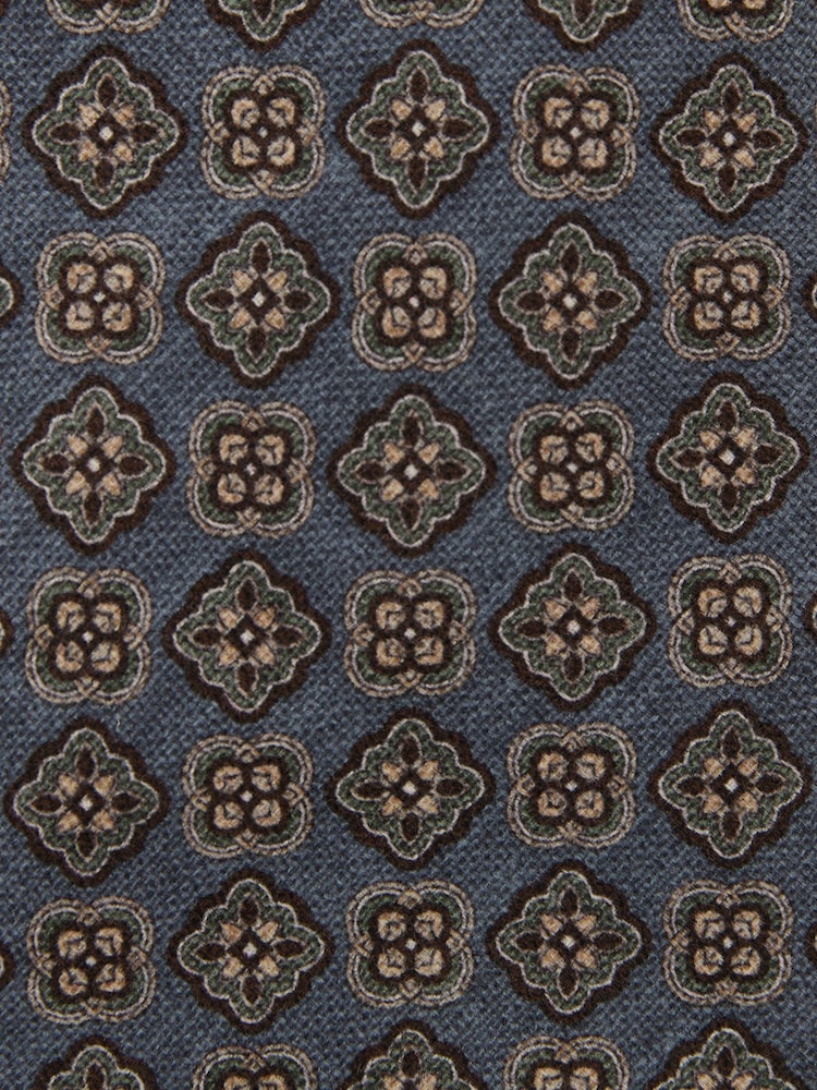 Azul cielo - Reiss Amico Silk Floral Medallion-Print Tie - Imagen 5 de 5