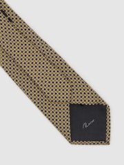 Reiss Varcare Silk Geometric Cross-Print Tie - Imagen 4 de 5