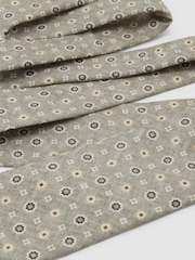 Reiss Cosimo Silk Floral Medallion-Print Silk Tie - Imagen 3 de 5