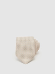 Reiss Ecru Ovale Ties - Image 1 of 5