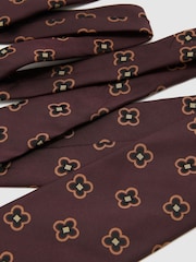Reiss Carmelo Silk-Blend Woven Floral-Medallion Tie - Imagen 3 de 5