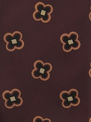 Reiss Carmelo Silk-Blend Woven Floral-Medallion Tie - Imagen 5 de 5