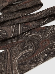 Reiss Cesare Wool Paisley-Print Tie - Imagen 3 de 5