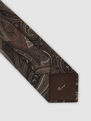 Reiss Cesare Wool Paisley-Print Tie - Imagen 4 de 5