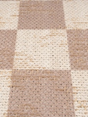 kukoon Beige Washable Noa Checkerboard Jute Rug - Image 4 of 6
