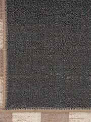 kukoon Beige Washable Noa Checkerboard Jute Rug - Image 5 of 6