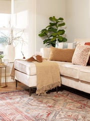 kukoon Orange Washable Rowe Traditional Rug - Image 1 of 6
