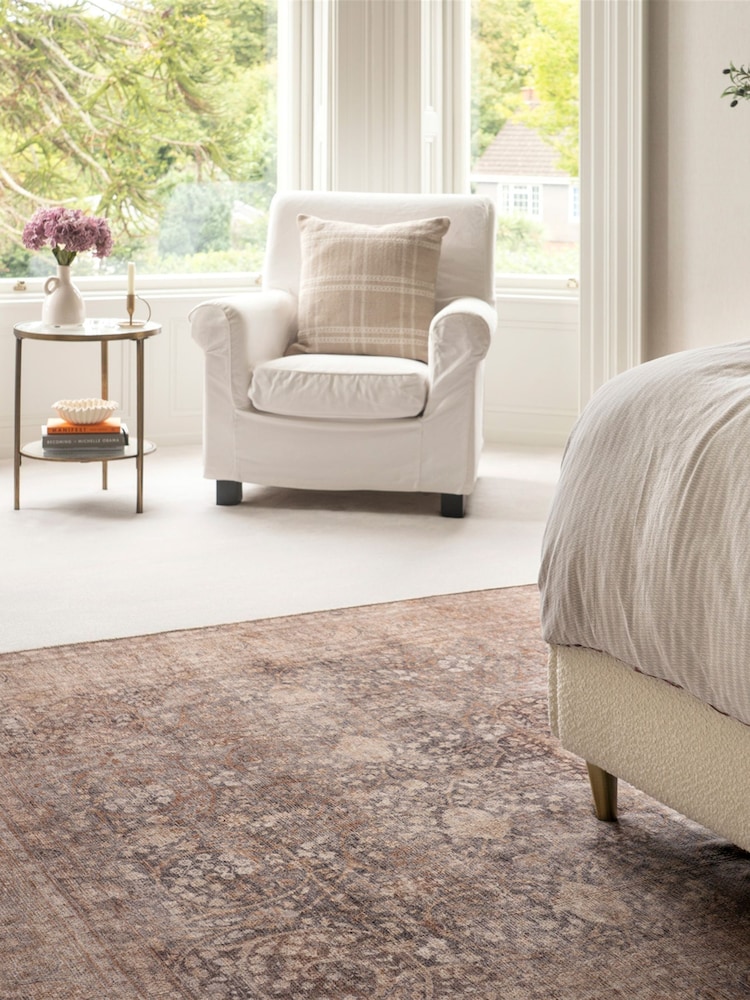 kukoon Brown Washable Soft Winnie Heritage Rug - Image 6 of 6