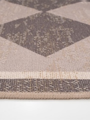 kukoon Brown Washable Suki Harlequin Jute Style Rug - Image 4 of 6