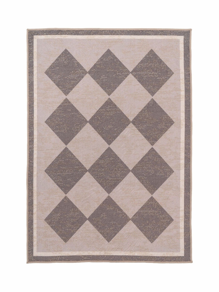 kukoon Brown Washable Suki Harlequin Jute Style Rug - Image 6 of 6 kukoon Brown Washable Suki Harlequin Jute Style Rug - Image 6 of 6