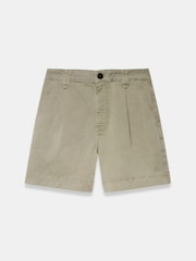 Mint Velvet Green Pleated Chino Utility Shorts - Image 7 of 8