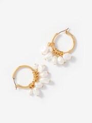 Mint Velvet Gold Tone Hoop Mini Earrings - Image 2 of 4