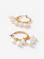 Mint Velvet Gold Tone Hoop Mini Earrings - Image 3 of 4