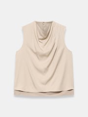 Mint Velvet Natural Cowl Neck Top - Image 7 of 8