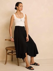 Mint Velvet Jersey Asymmetric Skirt - 圖片 2/8