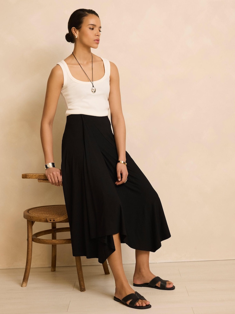 Mint Velvet Jersey Asymmetric Skirt - 圖片 2/8