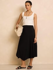 Mint Velvet Jersey Asymmetric Skirt - 圖片 3/8